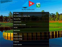 Tablet Screenshot of northernbayresort.com